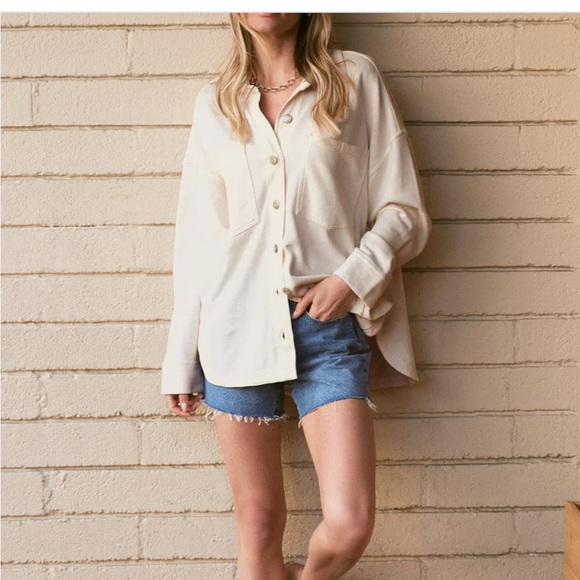 Z Supply all day Knit sandstone small new - Picture 6 of 7